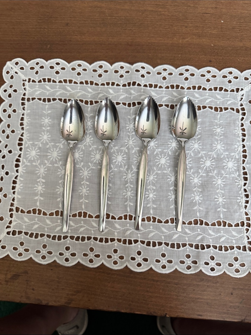 Stainless Steel Grapefruit Spoons - Set of 4